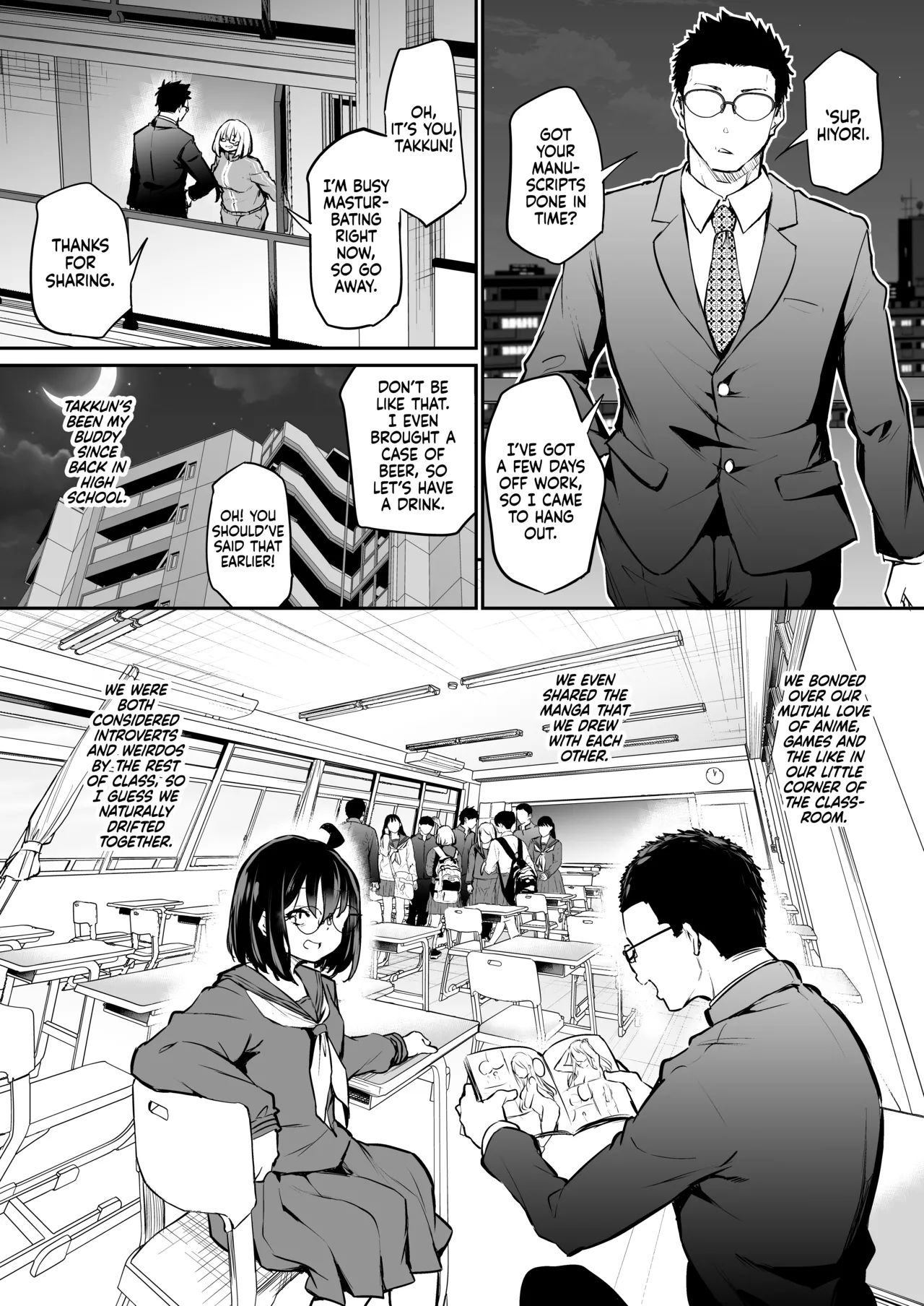 Hentai Manga Comic-A Shower-Hating, Shut-in Girlfailure Becomes a Woman From Her First Boyfriend's Cock!-Read-4